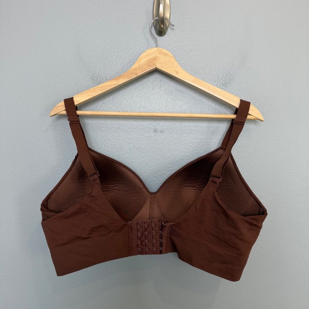 TRUEKIND supportive comfort wireless shaping bra in chocolate size XL - Picture 6 of 6